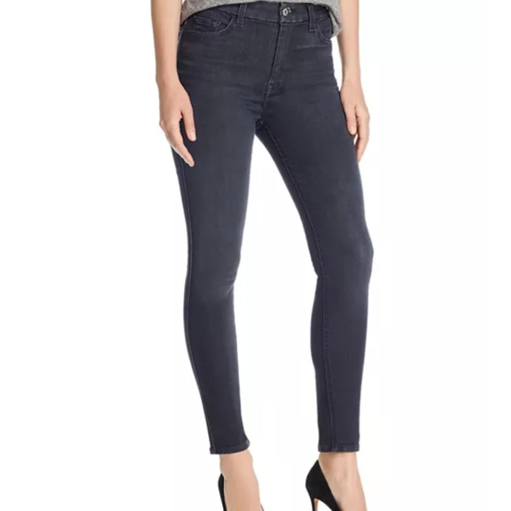7 For All Man Kind high waist ankle skinny jeans